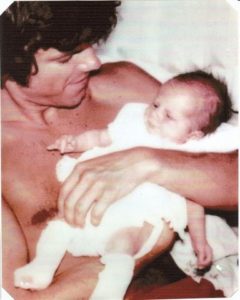 Proud Uncle Scott with his only niece, taken shortlly before he was murdered